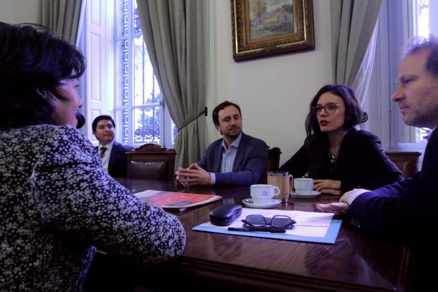 Comité de oposición recibe a Camila Vallejo por proyecto de 40 horas