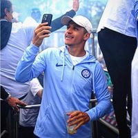 Festejó con todo: Alexis Sánchez muestra en primera persona la multitudinaria celebración del Inter