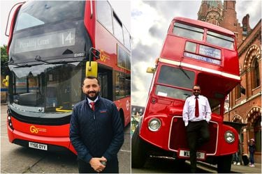 El chileno que maneja buses de dos pisos en Londres
