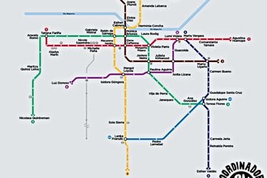La acción "rebautizó" varias estaciones del Metro. Foto: imagen de internet