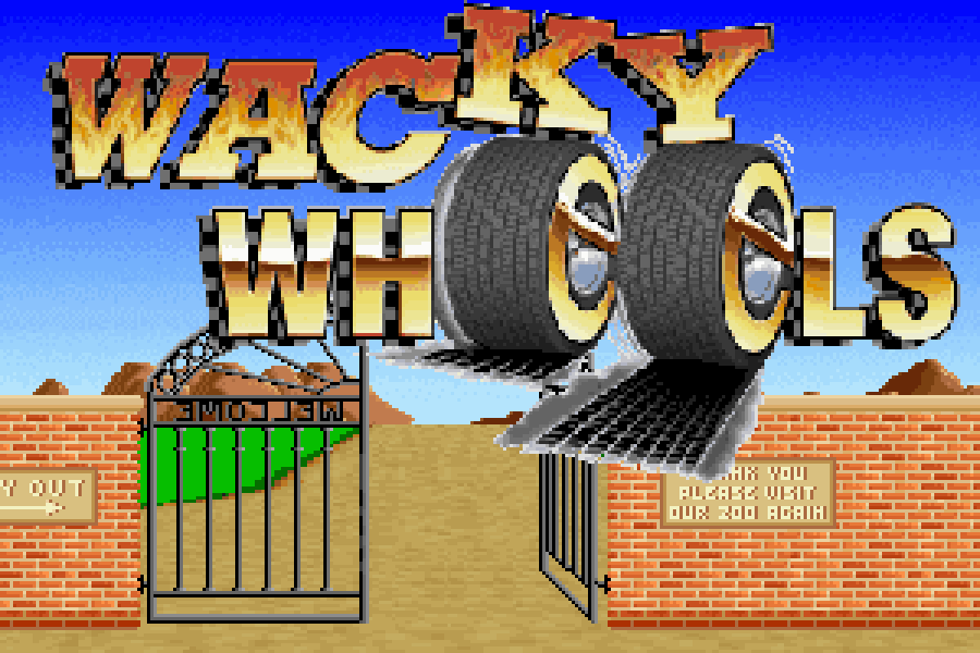 Wheels играть. Wacky Wheels 1994 геймплей. Wacky Roller dos. Play the game Music Wheels.