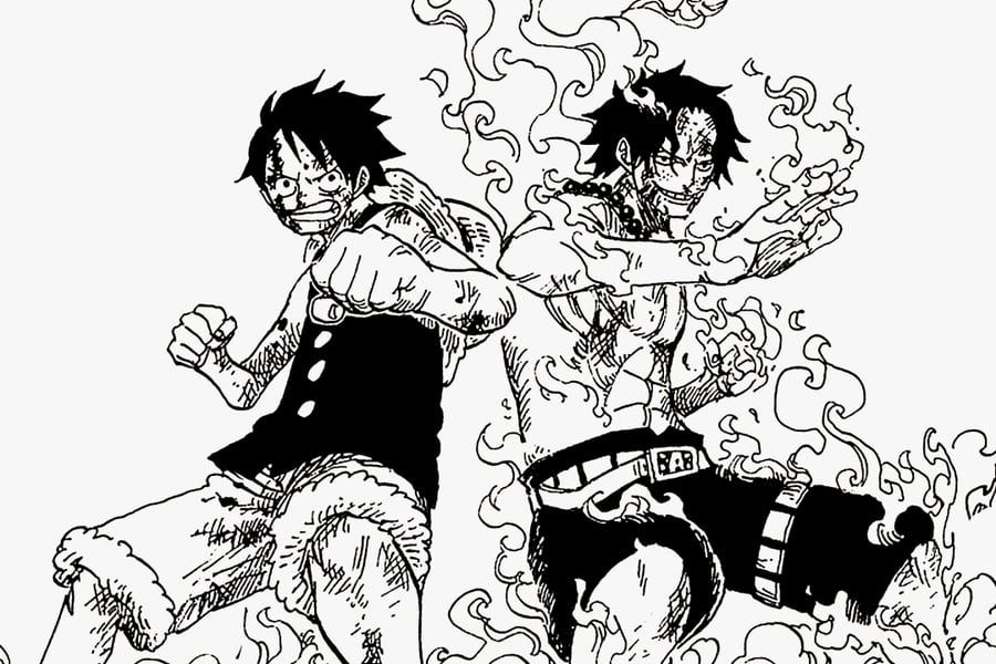 Luffy y Ace