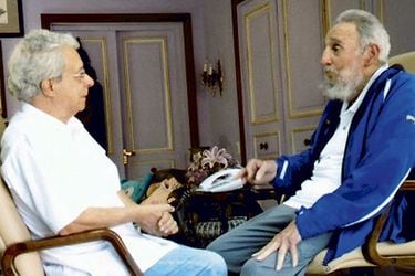 Frei Betto y Fidel Castro