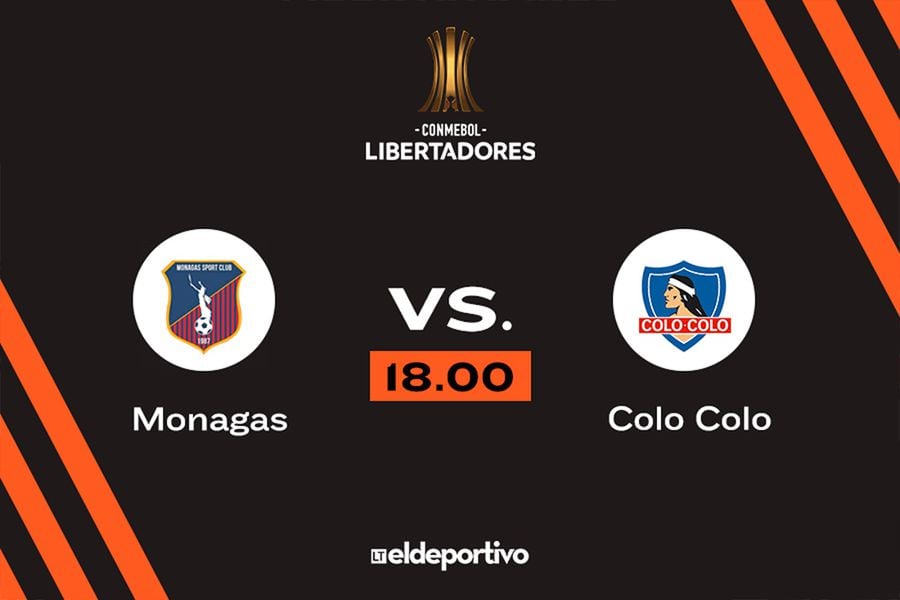 Monagas recibe a Colo Colo por la Copa Libertadores.