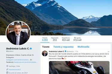 Andrónico Luksic Twitter