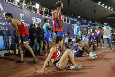 Atletismo 4x400m relevo mixto final, durante los Juegos Panamericanos.