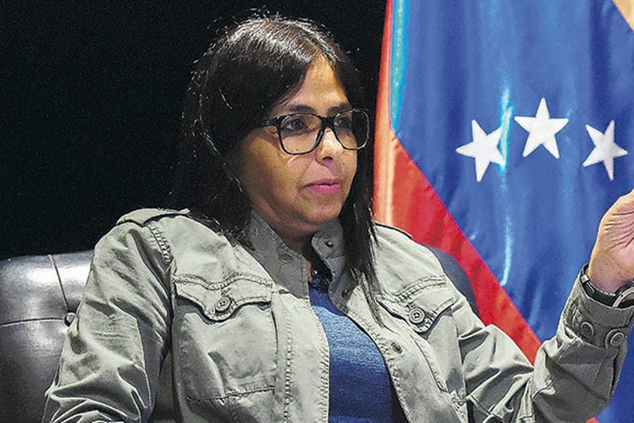 La ex canciller venezolana Delcy Rodríguez, el sábado en Caracas.