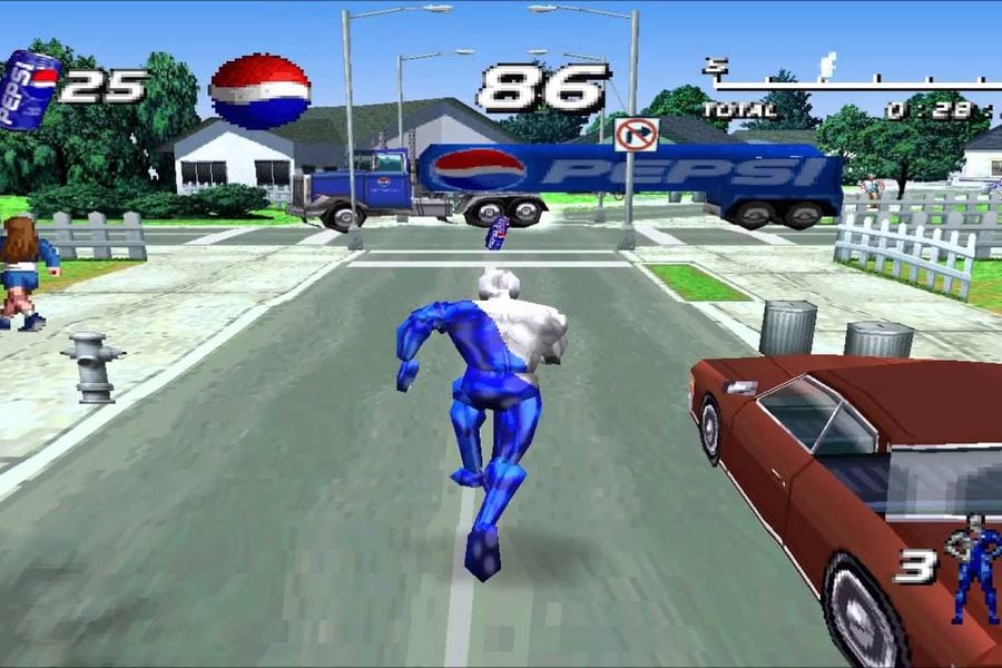 Pepsiman on the Ps One
