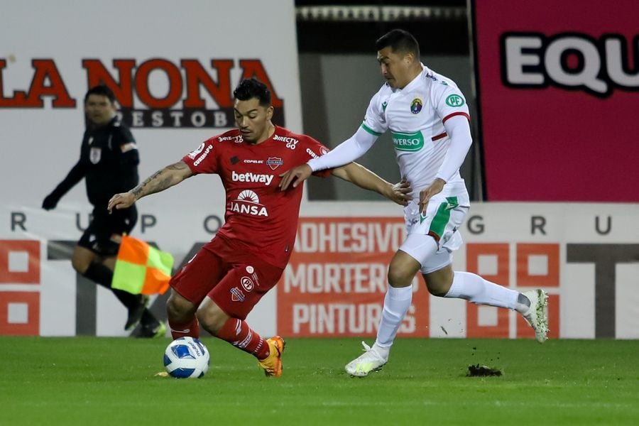 Durante el partido válido por la decimosexta fecha del Campeonato Nacional AFP PlanVital 2022, entre Ñublense y Audax Italiano, disputado en el Estadio Nelson Oyarzún Arenas de Chillán.