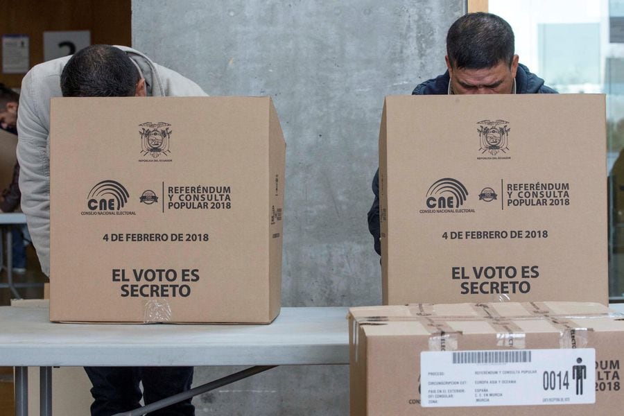 Votaciones ecuatorianos en Murcia
