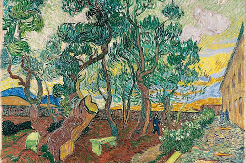 Jardín en el Hospital Saint-Paul, de Vincent Van Gogh