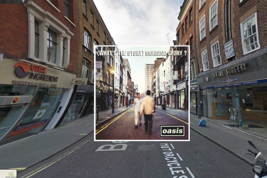 Icónicas portadas de discos en Google Street View - La Tercera