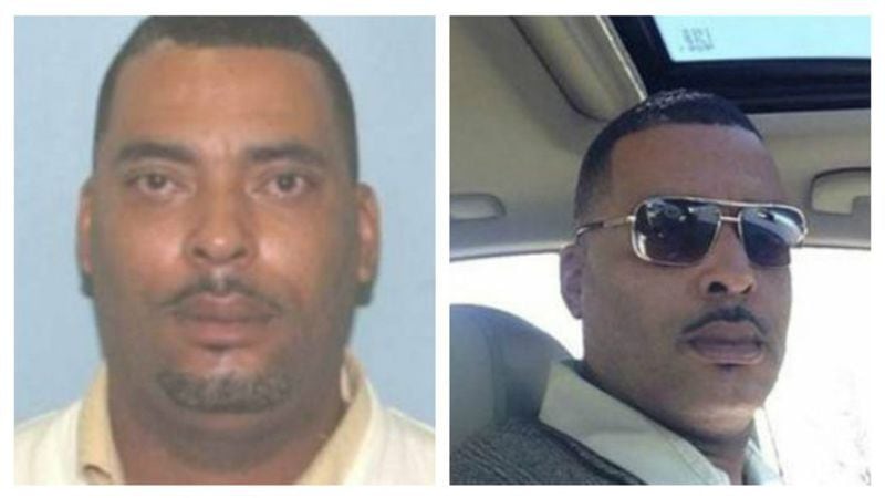 Bức ảnh truy nã cũ được cảnh sát sử dụng (trái) và bức ảnh selfie do chính Pugh gửi đến
