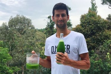 Novak Djokovic enseña parte de su alimentación en Instagram.