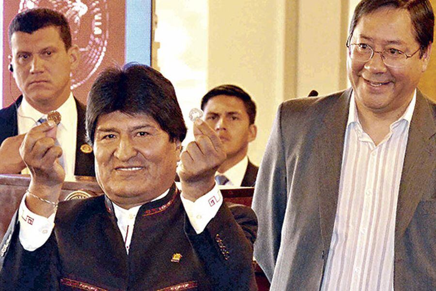 evo morales y luis arce