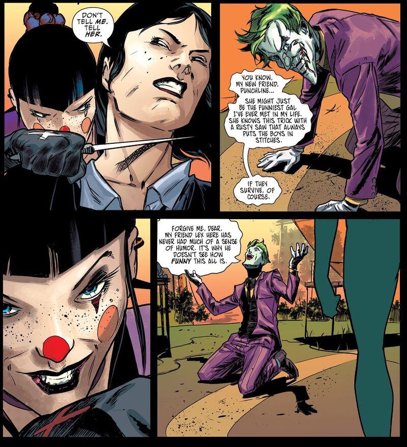 Ya debutó Punchline, la nueva aliada del Joker La Tercera