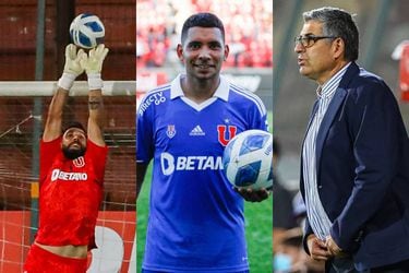 Hernán Galíndez, Cristian Palacios y Santiago Escobar, los talismanes de U. de Chile para el Superclásico.