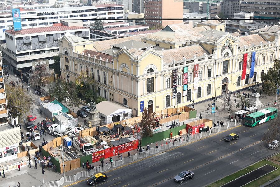 Trabajos estacion Universida de Chile