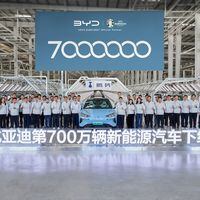BYD logra hito y llega a la unidad 7 millones de vehículos de nuevas energías