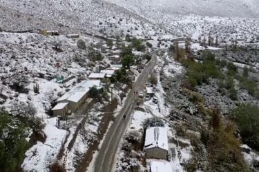 Los registros que deja la nieve en Monte Patria