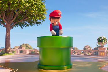 Una multitud de Toads son el foco de un clip de la película de Super Mario