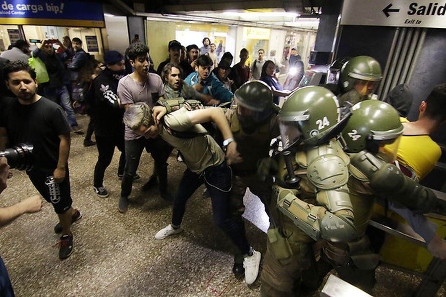 Protestas en el Metro