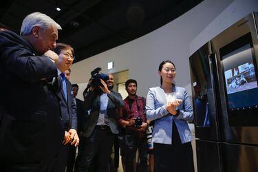 Piñera en Museo de Innovación de Samsung