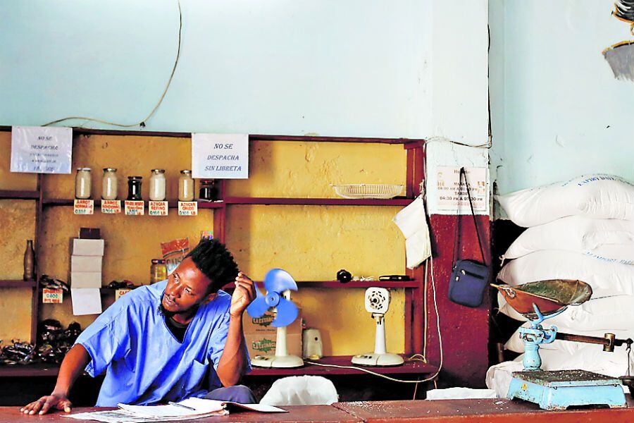 A man works in a subsidised state store or (42500807)