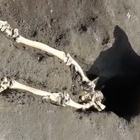 Descubren en las ruinas de Pompeya el esqueleto de un hombre que huía de la erupción