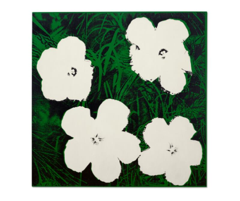 Flowes, cuadro de Andy Warhol que será parte de la subasta de Christie's