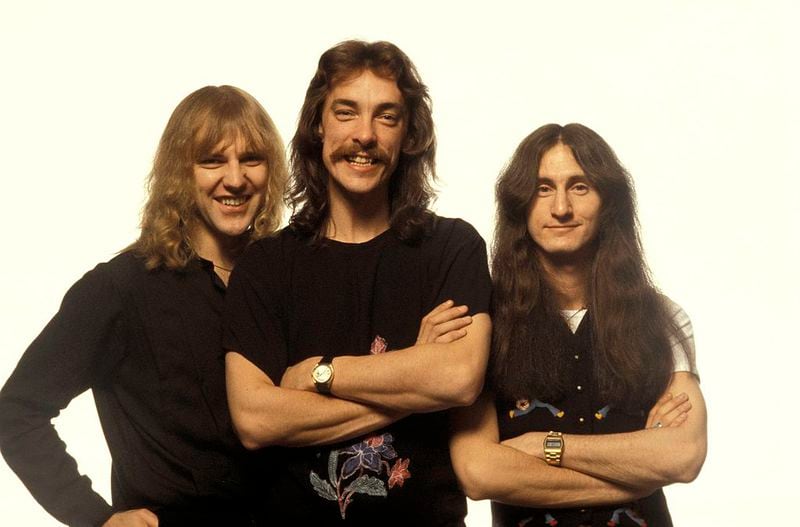 Photo of Neil PEART and RUSH and Alex LIFESON and Geddy LEE