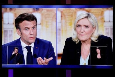 Rusia y costo de la vida marcan acalorado debate entre Macron y Le Pen previo al balotaje en Francia