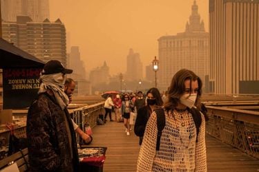 Video: la calidad del aire de Nueva York alcanza su peor nivel por incendios forestales