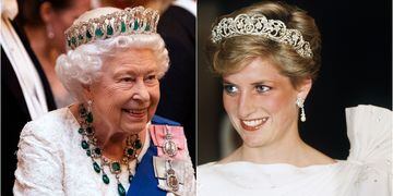 Isabel II y Diana