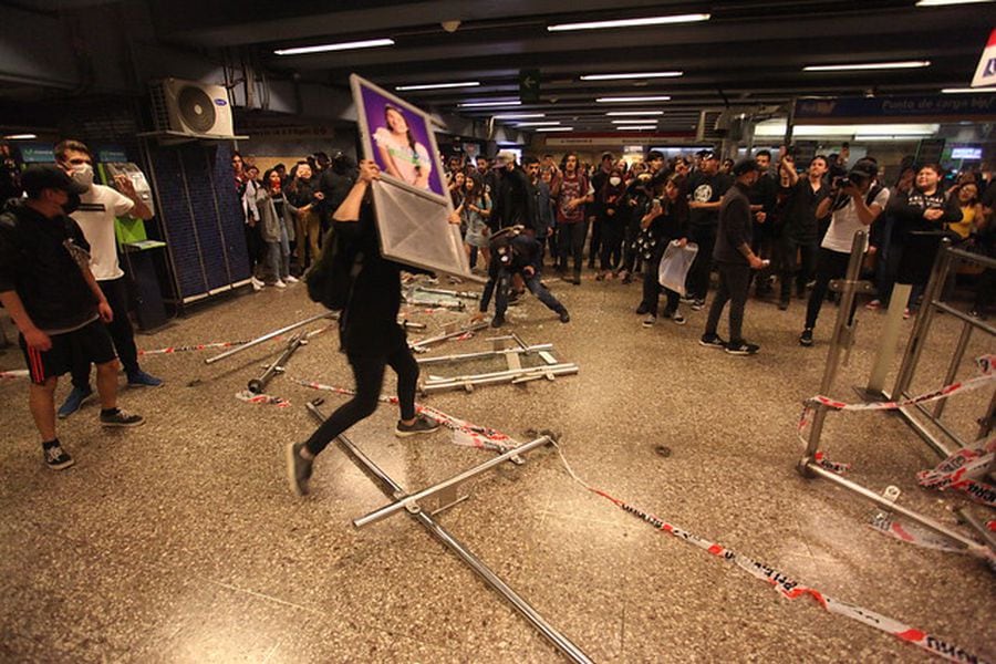Protestas en el Metro