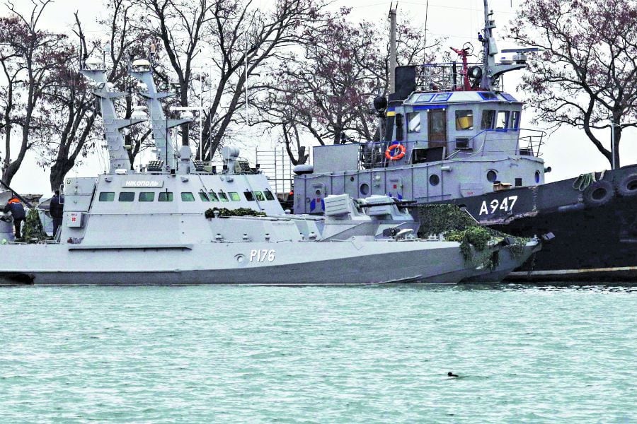 Seized Ukrainian military vessels are seen (43813477)