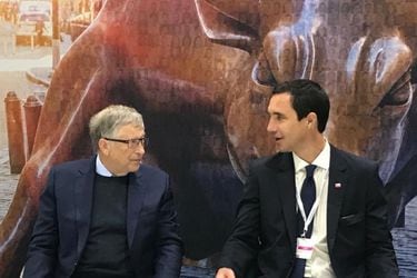 Ministro Jobet y Bill Gates instan a promover las energías limpias para combatir el cambio climático