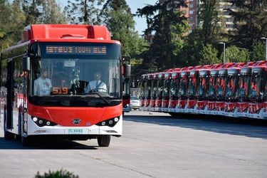 Los buses eléctricos marca BYD ya circulan en la capital. Foto: archivo