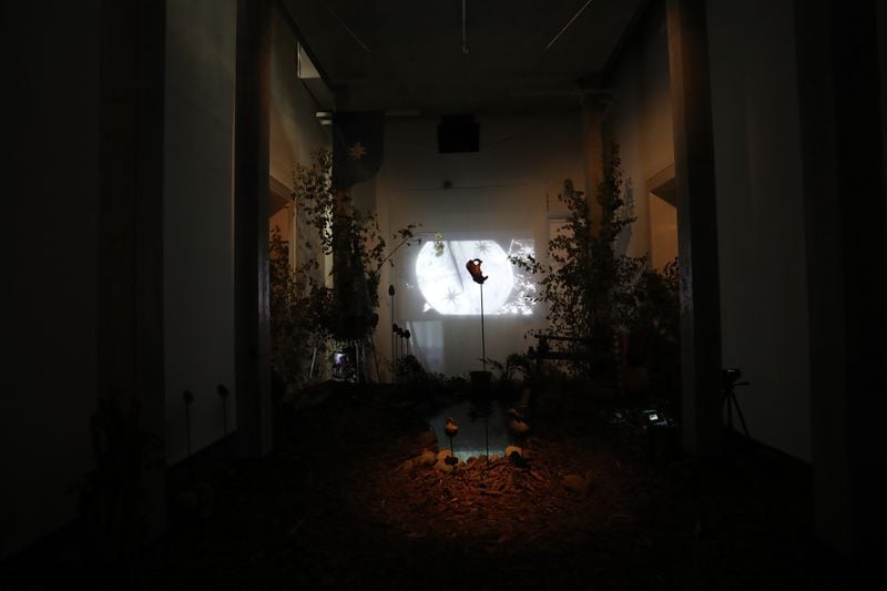 Trig metawe kura. Cántaro de Piedra Roto, del artista y cineasta mapuche Francisco Huichaqueo. Exposición disponible en el Centro de Extensión Palacio Pereira