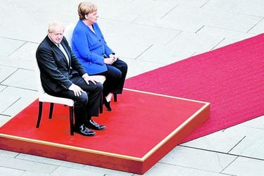 British Prime Minister Boris Johnson visits Berlin (46522094)