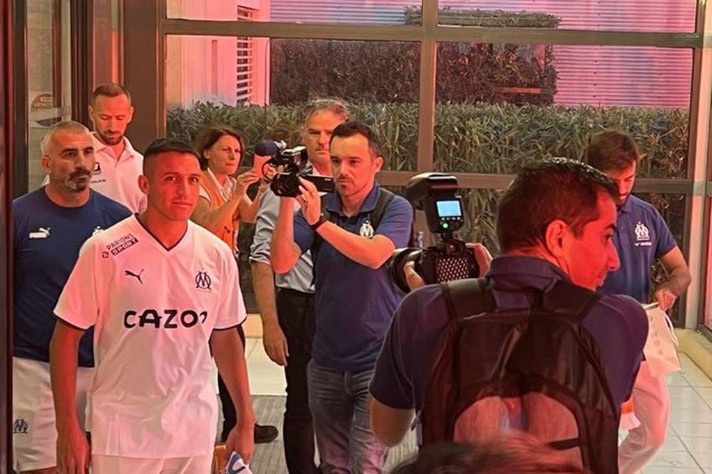 Alexis Sánchez, ya como jugador del Olympique de Marsella.