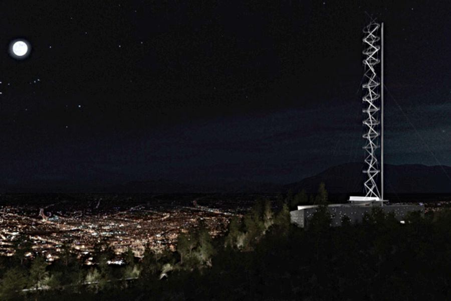 El proyecto se iba a transformar en un hito urbano visible desde casi todo Santiago.