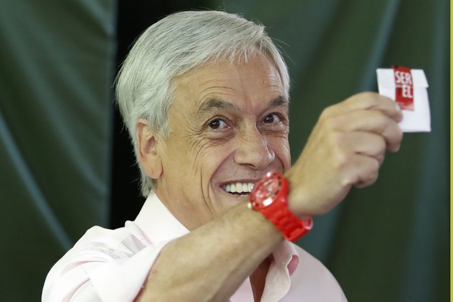 Sebastian Piñera vota en  segunda vuelta de Elecciones Presidenciales 2017