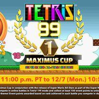 Tetris 99 celebra el 35° Aniversario de Mario con un evento de Super Mario All-Stars