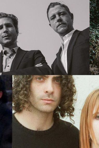 Bandas que retornarán este 2022. En la imagen: Interpol, Arctic Monkeys, Tears for Fears y Paramore
