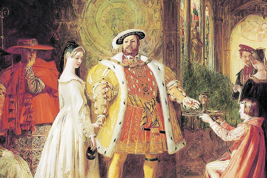 First meeting of Henry VIII and Anne Boleyn 1835
