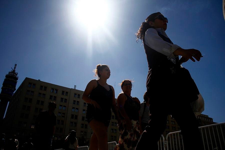 Altas temperaturas en Santiago