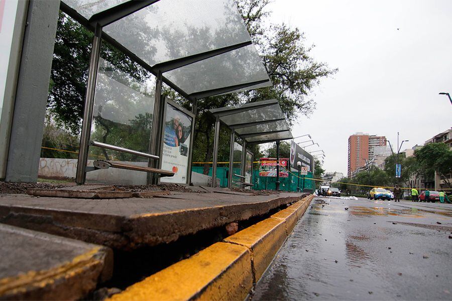 Rotura de matriz de agua en Providencia.