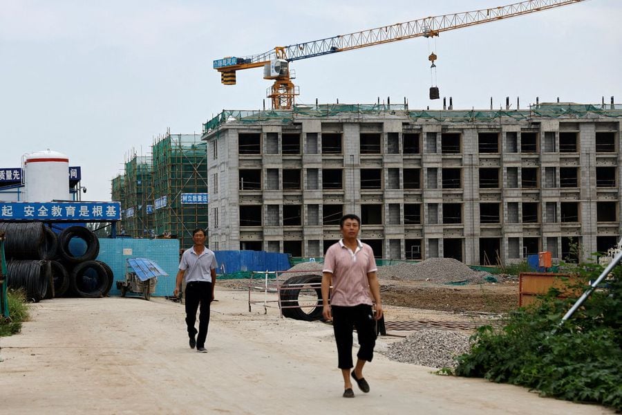 Property is the heart of China’s economy, driving around a quarter of total economic activity. PHOTO: TINGSHU WANG/REUTERS