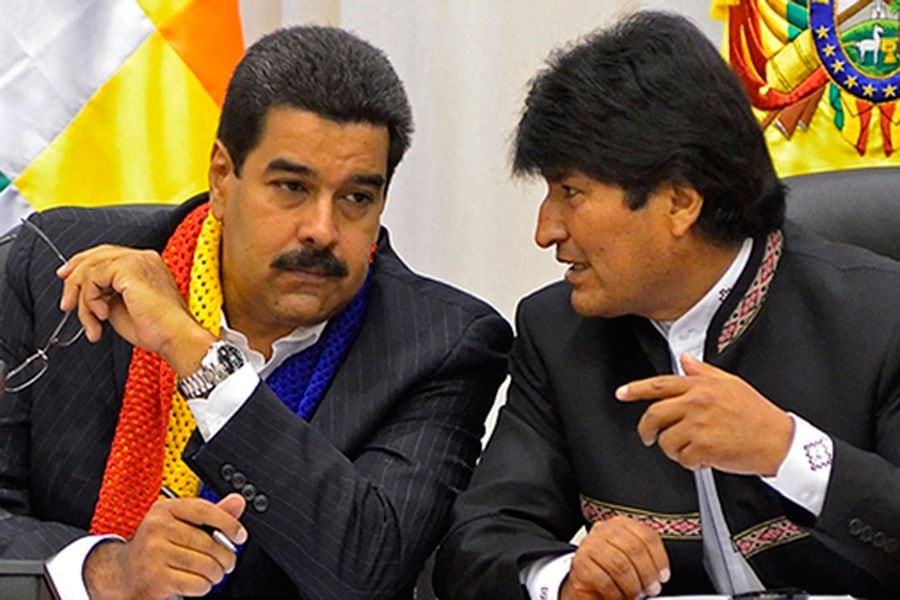 Evo Morales y Nicolás Maduro